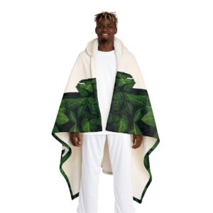 Hooded Sherpa Fleece Blanket
