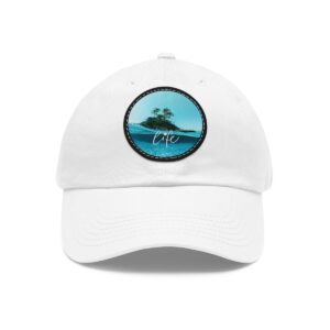 Dad Hat with Leather Patch (Round)