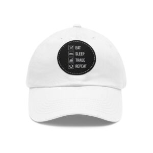 Dad Hat with Leather Patch (Round)